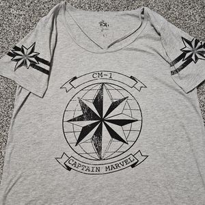 Captain Marvel Oversized Tee